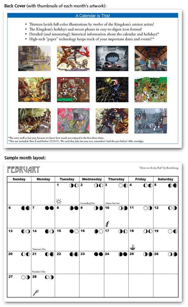 calendar with moon phases 2011. The 2011 Calendar of